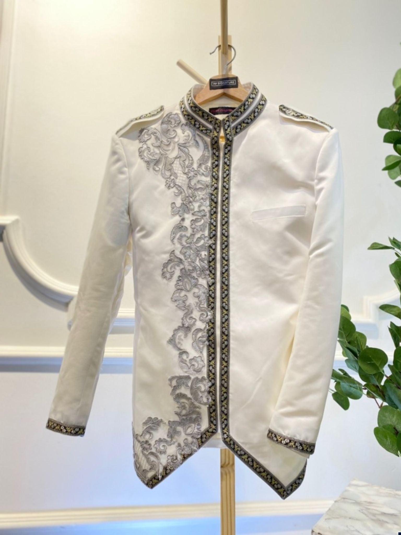 Baju nikah hot sale silver