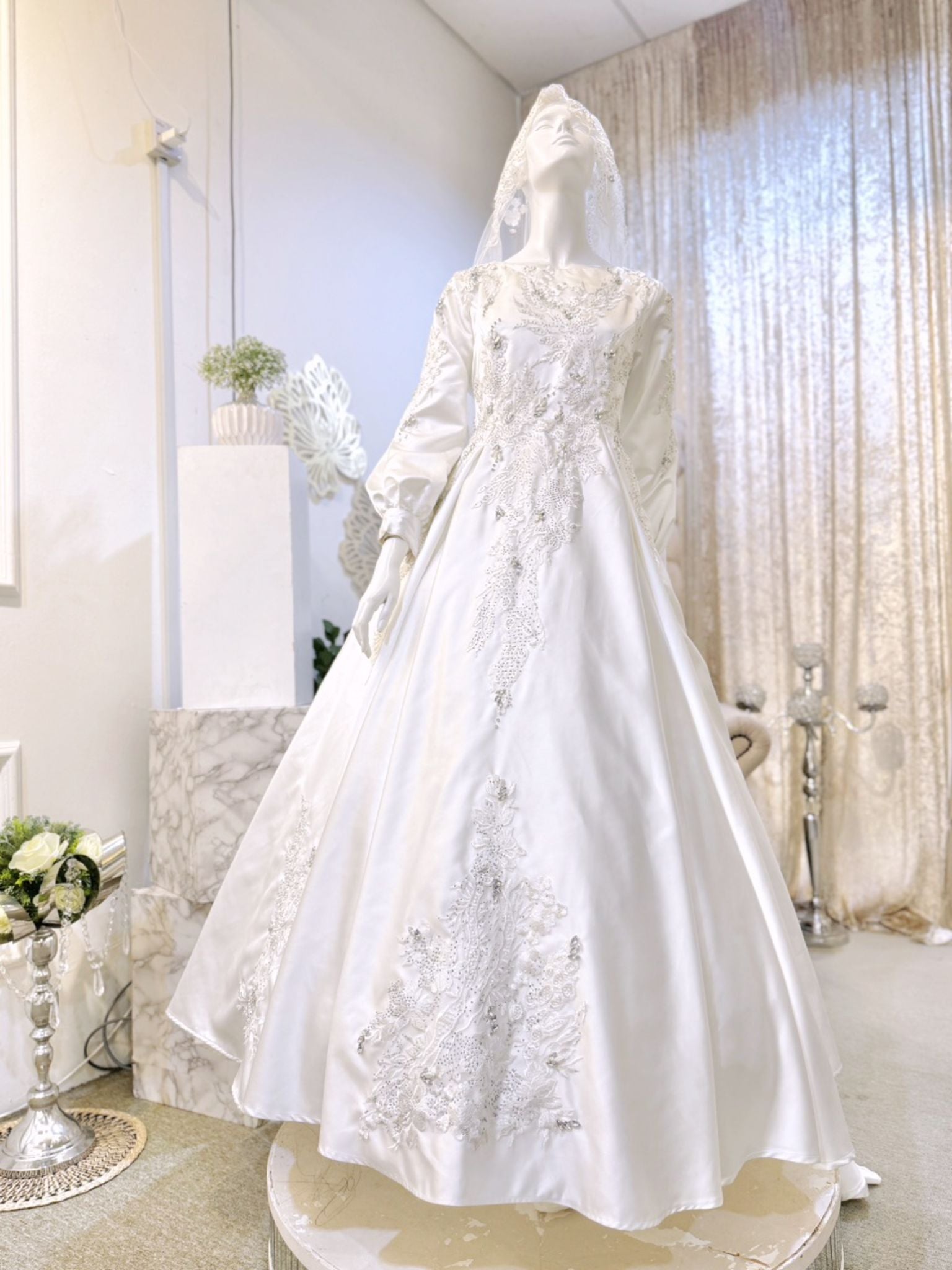 Muslimah Ballgown Wedding Dresses Baju Pengantin PP Signature