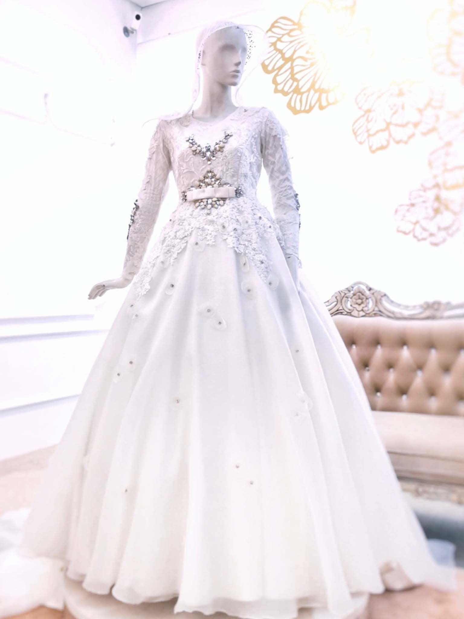 Muslimah Ballgown Wedding Dresses Baju Pengantin PP Signature