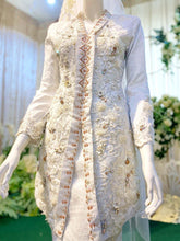 White songket wedding on sale dress