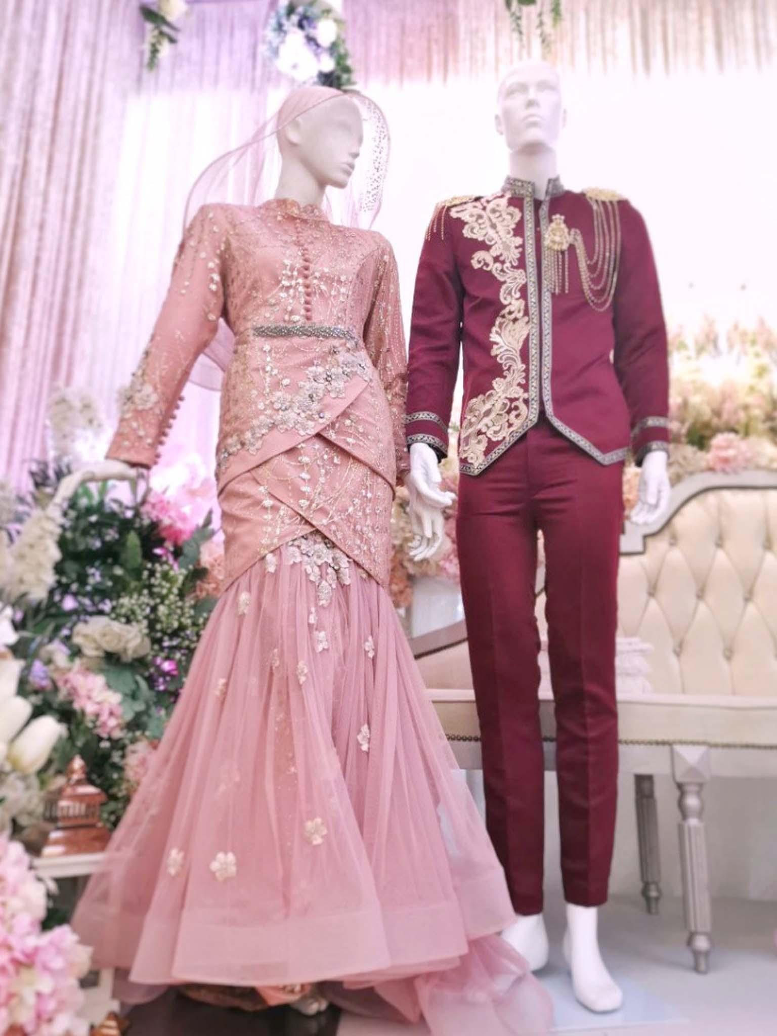 Pink Wedding Dresses for Malay Weddings Elegance and Modernity PP Signature